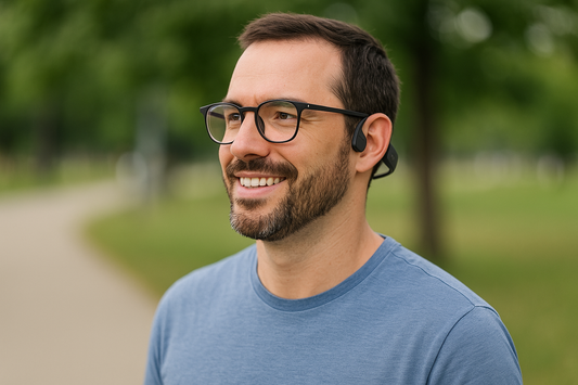 Can you wear bone conduction headphones with glasses ?